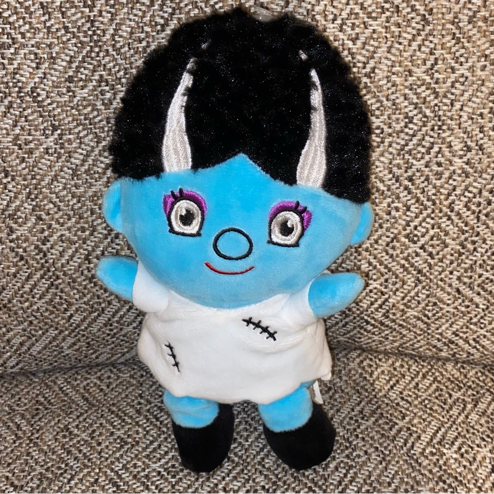 Kellytoy Bride of Frankenstein Plush Halloween Blue Monster 9" Stuffed Animal